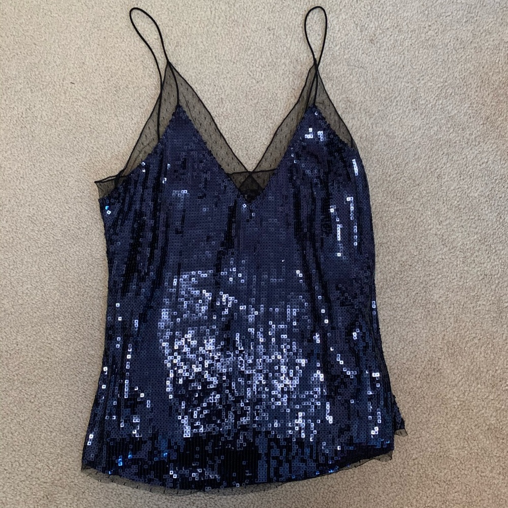Free People Sequin Tank Top